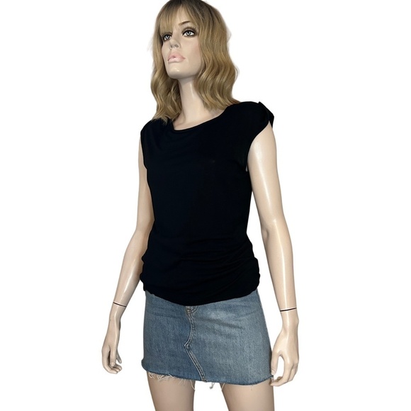 Lot 3 Tops Tanks Shirts Old Navy Nicole Miller Dynamite Black Blush White NWT - Picture 2 of 13